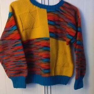 Colorful Patchwork Men's Sweater
